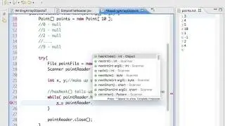 Reading an Array of Objects from a File