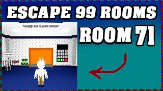 ROOM 71 ESCAPE 99 ROOMS Roblox Walkthrough [Full Guide English] 🗝️