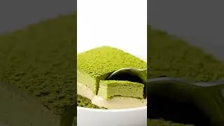 green matcha dessert #asmr #chocolate #asmrfood #satisfying #food