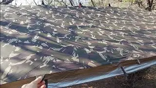 Tarp Shelter - 10x10' Oilskin Tarp Plus Reflective Layer