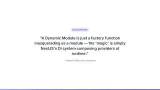 NestJS Deep Dive: Dynamic Modules