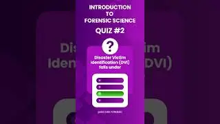 Introduction to Forensic Science Quiz #2 | Forensic Science MCQs | UGC NET / NFAT / CUET / PSC Prep