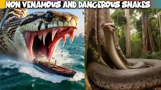 Dangerous Snakes in the World | Non venamous snakes | Venamous Snakes | Techbye World