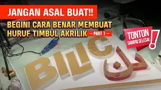 HOW TO MAKE ACRYLIC RAISED LETTERS | BILIC Writing Part 1