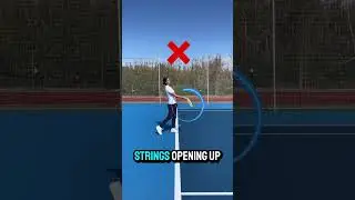 Как перестать бить форхендом слишком далеко! 🎾 #теннис #времятенниса #форхенд #советытеннисиста #...