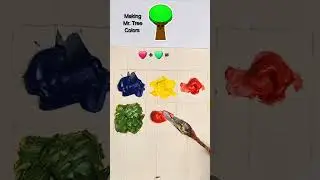 Making Mr. Tree Colors of Sprunki #sprunki #oddlysatisfying  #colormixing #satisfying #asmr