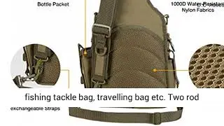 Piscifun Water-Resistant Outdoor Tackle Bag Single Shoulder Fishing Tackle Storage Bags