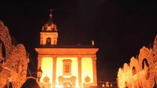 Rientro di San Mauro Abate 2016 con Sparo di Fuochi Artificiali e Mapping 3D Pace e Bene