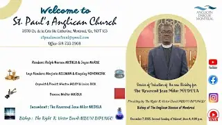 Service of Induction of the new Ministry for
The Reverend Fr Jean Milor MEDELA (2025-12-07)