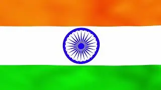 Indian Flag Waving 10 minutes Loop 4K Video