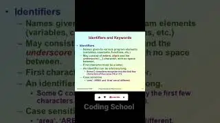 What Is An Identifier In C Programming Language 
