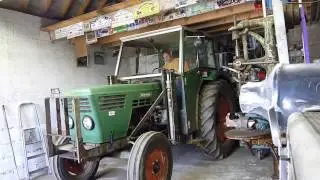 D&eacute;marrage d'un Deutz D4506 sans pot d'&eacute;chappement !