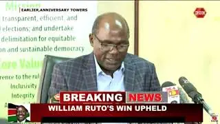 Wafula Chebukati: The IEBC is finally vindicated.