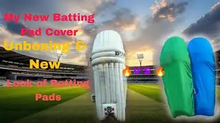My new batting pad cover. Unboxing ❤️🏏🏏
