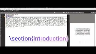 How to add a new section in LaTeX | LaTeX tutorial | #latextutorial #latex #scientificwriting 
