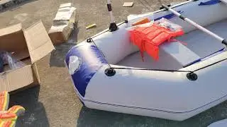 PVC Inflatable Boat Air Mat, Solar Marine, 3 Person Fishing Kayak Canoe Dinghy