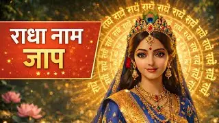 Radha Naam Jaap 108 Times | राधा नाम जप | Morning Radha Naam Jaap | Peaceful Mantra