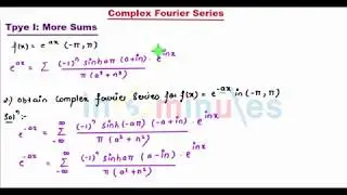 M2 | 66 | Fourier Series_Type 1 More Sums_(Part_1)