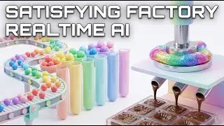I Built an Realtime AI Factory That Never Stops - Oddly Satisfying for ADHD Brains | ASMR Visuals