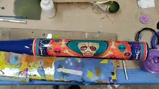 Pure Sports Custom Softball Bat Dia de Los Muertos