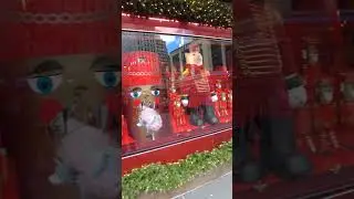 Macy's window display for Christmas in New York