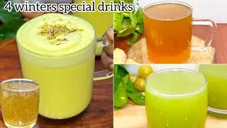Winter's special 4 Healthy Drinks | Winter cough and body pain will end | Skin will become shiny