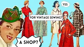 Seasonal Sewing Plans, Vintage Patterns and Fabrics - 1920s to 1960s!