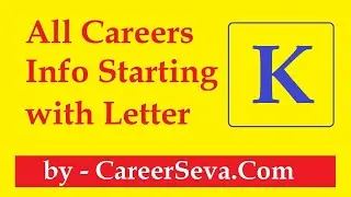 ABC of Careers with CareerSeva.Com - K - #careerguidance #careerpath #careereducation