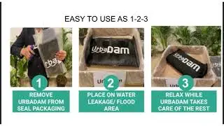UrbaDam: Self inflating sandless sandbag to control damage from flooding