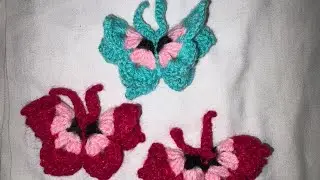 Easy handmade butterfly from yarn 