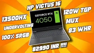 HP VICTUS 16 RTX 4050 | i5-13500HX + Undervolting | MUX | 165 Гц 100% sRGB | Лучшая до 80 тыс. 🔥