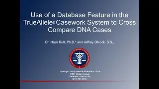 The use of a database feature in the TrueAllele&reg; Casework system to cross-reference DNA cases