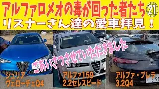 どのアルファロメオも世界一！アルファ ブレラQ4 / アルファ159 2.2 LHD / アルファ ジュリア ヴェローチェQ4 LHD / 愛車拝見 ＠古代蓮の里イタフラピクニック