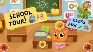 Kitty Learns at School 🧪🎨🍎 | Cute Class Tour & Lunch Playtime