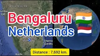 Bengaluru to Amsterdam : Take a Virtual Tour of Your Flight Route