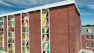 Downtown Cary Arts Center NC Stock Drone Footage | 4K 60 FPS