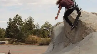 Sick Trick! Backside Grab to Disaster on Huge Boulder! - Chris 