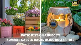 🌞 Brilliant Patio DIYs on a Budget! - SUMMER Garden Hacks Using Dollar Tree Finds! 🌿