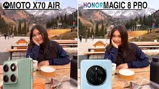 Motorola X70 Air Vs Honor Magic 8 Pro Camera Test comparison 