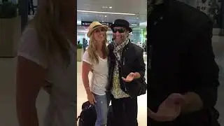 Stephanie Varone w/ Paul Rodgers in Miami Terminal