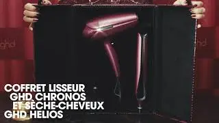 Le coffret Deluxe ghd Cherry Chic duo coiffure ultime | Lisseur Chronos & S&egrave;che-cheveux Helios ✨
