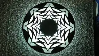 Einzigartige 2 Schallplatten LED RGB Kunst Licht Installation mit Controller - Modell: Tobias