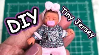 Tiny Jersey for Mini Baby Doll | DIY Miniature Clothes