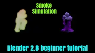 Smoke simulation tutorial of blender 2.8 | Blender beginner tutorial | Blender 2.8 #blender