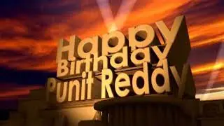 Happy Birthday Punit Reddy