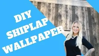 DIY Shiplap Wallpaper