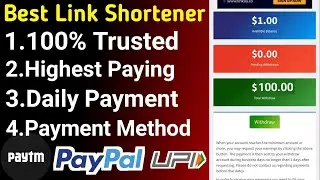 Highest Paying Url Shortener In India 2021 | Url Shortener Earn Money Paytm | Indian Earning Tips