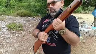 GAMO HUNTER EXTREME 22 CAL  SHOOTING TARGET AT 80 METERS/ 265 FEET