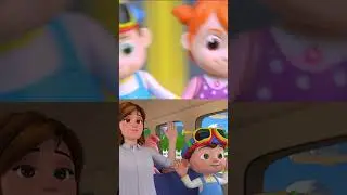 Wheels on the Bus Cartoon VS Real Life! 🚌 #wheelsonthebus #toyplay #cocomelon