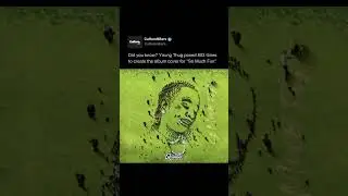 803 individual photos of Young Thug was used for the cover🤯🔥 #youngthug #rap #cover